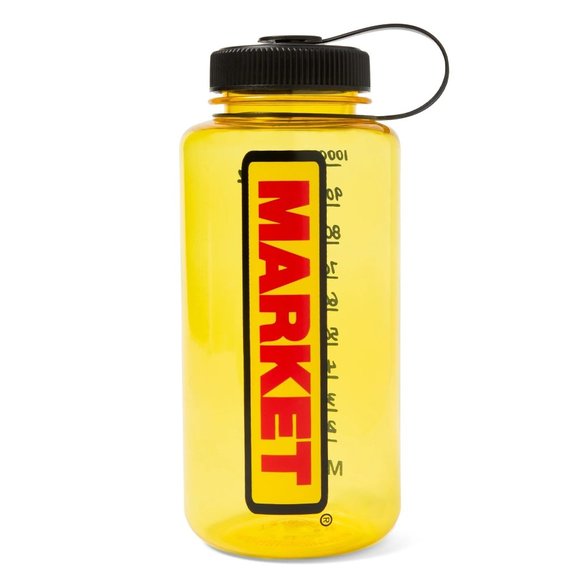 NEW MARKET STUDIOS BAR LOGO YELLOW WATER BOTTLE - Picture 1 of 1